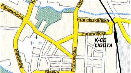 mapa kampusu - Ligota